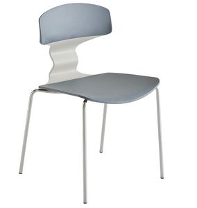 Tolo NA, Mehrfarbiger Stuhl aus verchromtem Metall