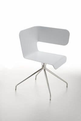TWISS Gitter, Design-Stuhl, mit Beinen aus Metall, Dreh
