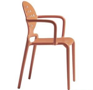 Colette B, Moderne Sessel aus Technopolymer, fr Grten