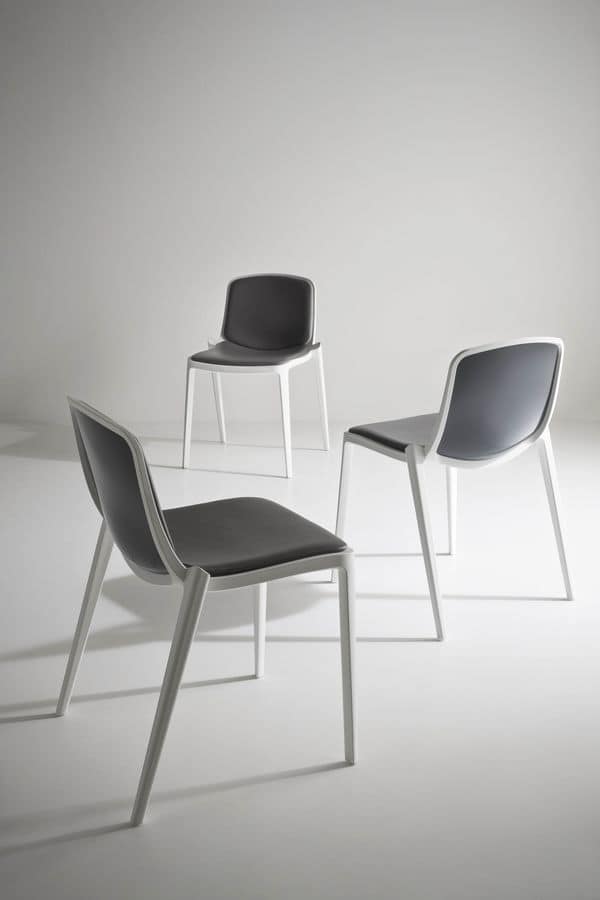 Isidora, Stackable Polymer Stuhl, perforiert zurück