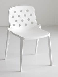 Isidora, Stackable Polymer Stuhl, perforiert zur�ck