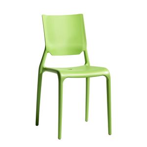 Sirio, Stapelbarer Stuhl mit essentiellem Design