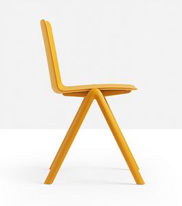 Stack, Stapelbarer Stuhl aus Polypropylen mit anpassbarer Sitzschale