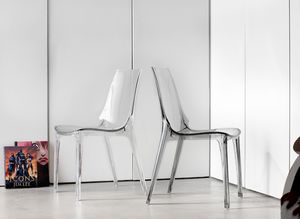 Vanity, Stuhl aus Polykarbonat mit frischem und zeitgemäßem Design