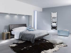Zoe, Ledersofa, mit klaren Linien, ideal fr moderne Schlafzimmer