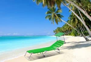 Sonnenliege Cancun - CA800UVA, Klappbett mit Baldachin fr den Strand