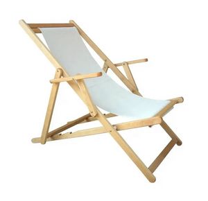 Liegestuhl  Beach, Holzliegestuhl mit verstellbarer Rckenlehne