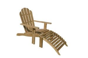 Riviera 502, Adirondack Stuhl ist eine einfache und komfortable Holzstuhl für den Außenbereich
