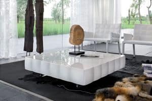 VENICE coffee table, Kaffeetisch mit PVC, für Wartezimmer beschichtet laminiert