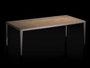 Bluemoon Art. B116, Rechteckiger Tisch mit Marmorplatte