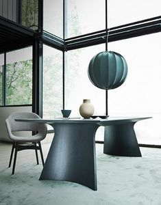Caruso Tisch, Eleganter Tisch aus Bugholz