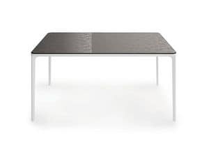 Slim 10, Wesentliche Tisch mit Metallstruktur, fr den Aufenthalt
