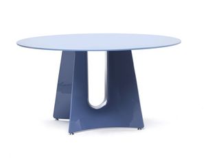 Bentz, Tisch mit Fu aus Aluminiumguss