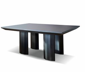 Rombo, Tisch mit Glasplatte