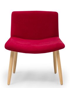 Web lounge, Gepolsterter Stuhl mit breiter Sitzflche