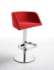HUG Verstellbarer Hocker, Design Stuhl mit verstellbarem Boden, bedeckt Schale