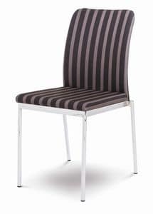 Evosa 08/2, Moderner Stuhl für Küche, Stapelstuhl für Bar