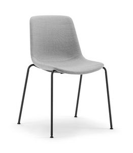 Java Soft 02 S, 4-beiniger Metallstuhl, gepolstert