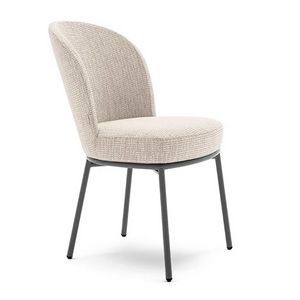 Rose 03911, Metallstuhl, gepolstert, mit modernem Design
