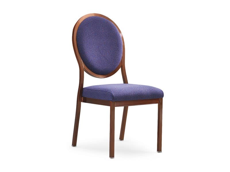 Salon 95/10, Gepolsterter Stuhl aus Holz mit Verbindungssystem