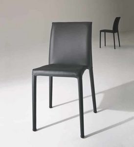 Venezia, Stapelbare Stuhl aus Metall für den Wohn- und Objektbereich
