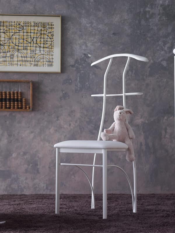 Galileo, Hanger chair, lackiertem Eisen, sitzen in Kunstleder