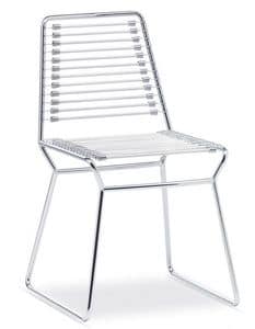 Nuda MO, Stuhl aus Metall und elastisch, verschiedenen Farben