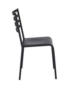 Art.Macrì Indoor Stuhl, Metallstuhl für Wohn- und Objekt Verwendung