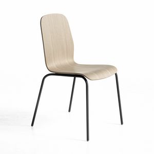 Milù, Stuhl aus Holz und Metall
