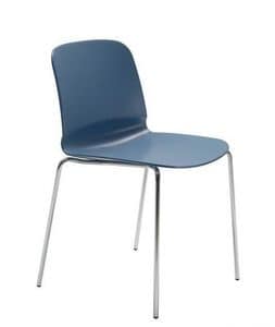 Li C, Stuhl, Metall und restylon, verschiedenen Farben