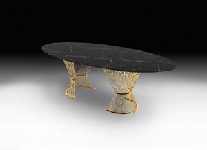 Gatsby, Tisch mit Marmorplatte