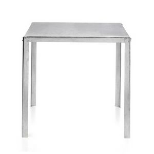 TA50, Tisch aus verzinktem Stahl mit quadratischer Platte