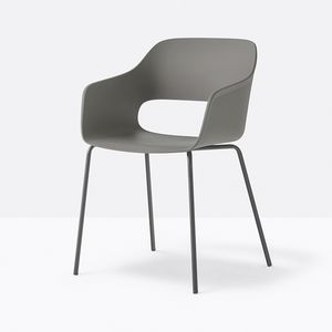 Babila P, Kleiner Sessel aus Polypropylen und Metall