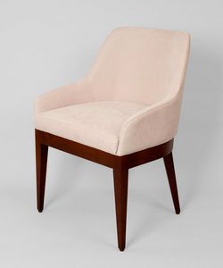 BS467A - Sessel, Gepolsterter Sessel aus Buche