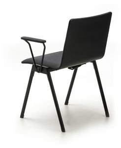Chromis duo, Stuhl aus Metall mit gepolstertem Sitz, fr den Objektbereich