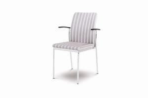 Evosa 08/2A, Metall-Sessel für Bar, moderne Sessel für zu Hause