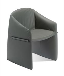 Majorette, Gepolsterter und bezogener Sessel mit Armlehnen