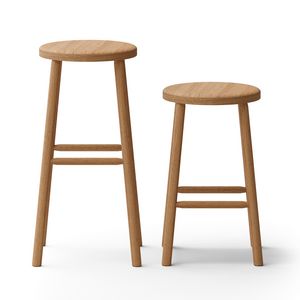 Bar, Holzhocker mit runder Sitzfl�che, ideal f�r Bar und Kneipen