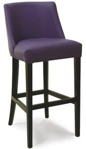Dallas SG, Gepolsterter Stuhl mit Rückenlehne, für stilvolle Bars