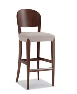 Squero SG, Holzhocker mit gepolsterter Sitzfl�che