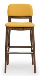 Tosca stool, Gepolsterter Hocker, mit Rckenlehne in 3 Versionen erhltlich
