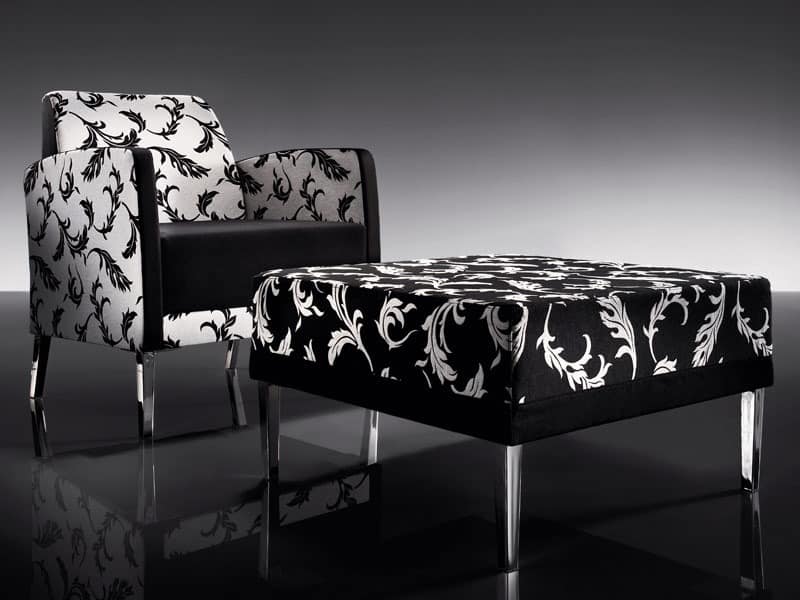 ART. 950 HOLLYWOOD ARMCHAIR, Sessel mit modernen Linien, für TV-Raum