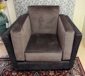 Dietrech-Sessel, Sessel mit zweifarbiger Polsterung