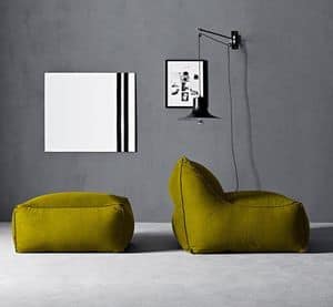 Limbo Sessel, Moderne leichte Sessel, in Polystyrol gepolstert