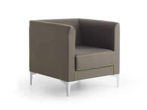 Mizar 01, Linear-Sessel in modernem Design fr Bro