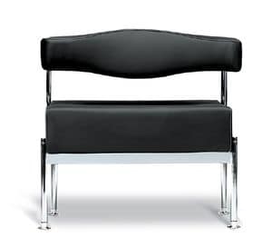 Momo poltrona, Sessel belastbar und komfortabel, mit Kreuzungen