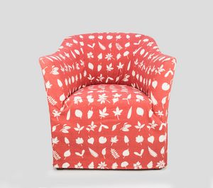 Pompidou, Gepolsterter Sessel mit anpassbarem Stoff