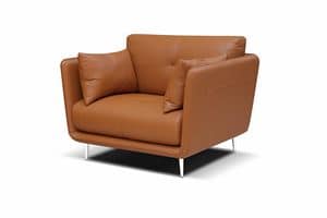 Roma Sessel, berfllter Sessel aus Silikon-Polyesterfaser