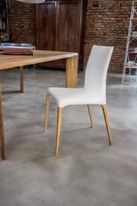 ARAGONA, Moderne Stuhl mit gepolstertem Körper, für Küche und Esszimmer