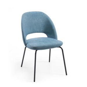 Kira, Gepolsterter Stuhl aus geformtem, kaltgeschumtem Polyurethan